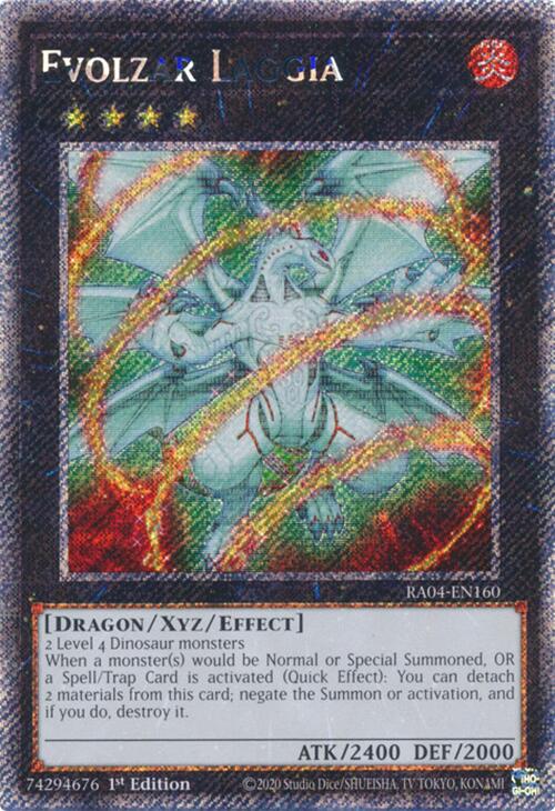 Evolzar Laggia [RA04-EN160] Platinum Secret Rare | Deep Dive Games St. Marys