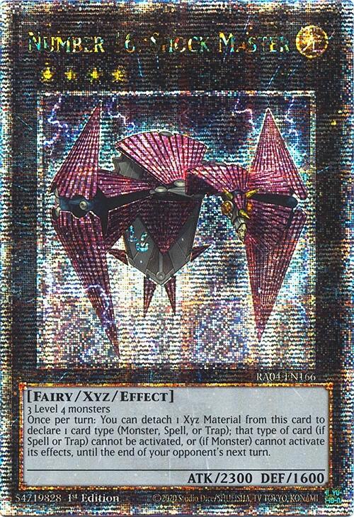 Number 16: Shock Master [RA04-EN166] Quarter Century Secret Rare | Deep Dive Games St. Marys