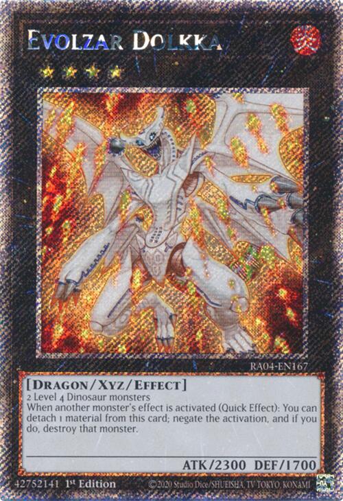 Evolzar Dolkka [RA04-EN167] Platinum Secret Rare | Deep Dive Games St. Marys