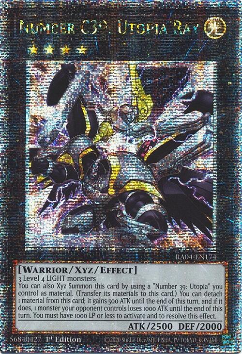 Number C39: Utopia Ray [RA04-EN174] Quarter Century Secret Rare | Deep Dive Games St. Marys