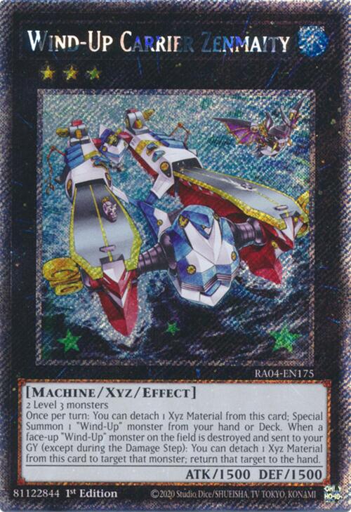 Wind-Up Carrier Zenmaity [RA04-EN175] Platinum Secret Rare | Deep Dive Games St. Marys