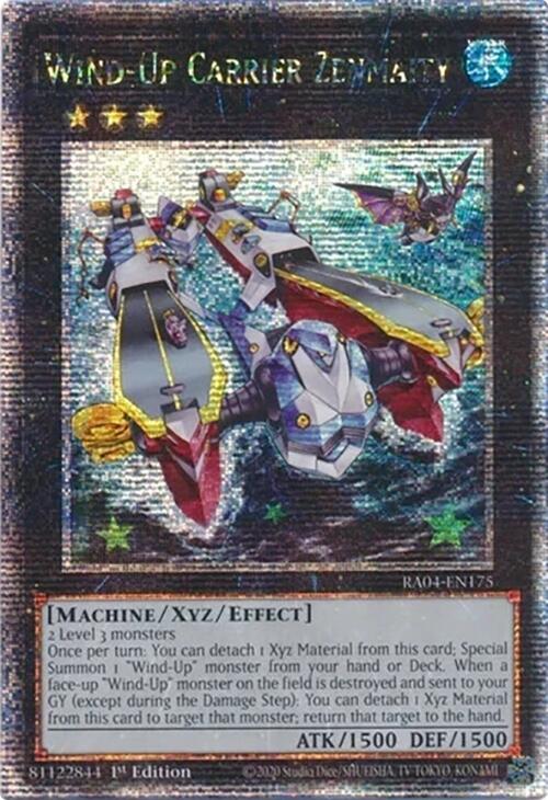 Wind-Up Carrier Zenmaity [RA04-EN175] Quarter Century Secret Rare | Deep Dive Games St. Marys