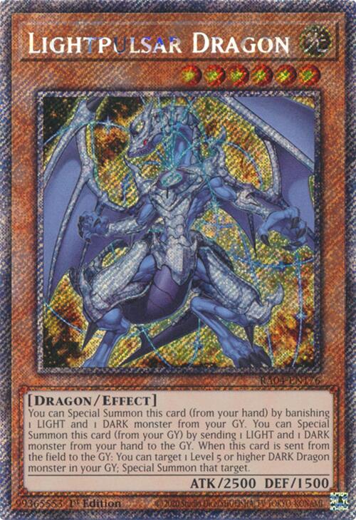 Lightpulsar Dragon [RA04-EN176] Platinum Secret Rare | Deep Dive Games St. Marys