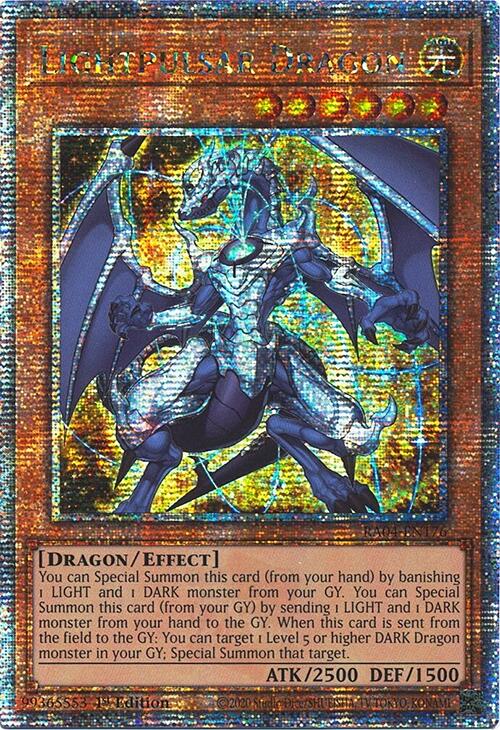 Lightpulsar Dragon [RA04-EN176] Quarter Century Secret Rare | Deep Dive Games St. Marys