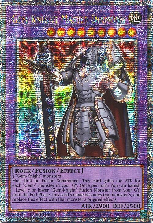 Gem-Knight Master Diamond [RA04-EN178] Quarter Century Secret Rare | Deep Dive Games St. Marys