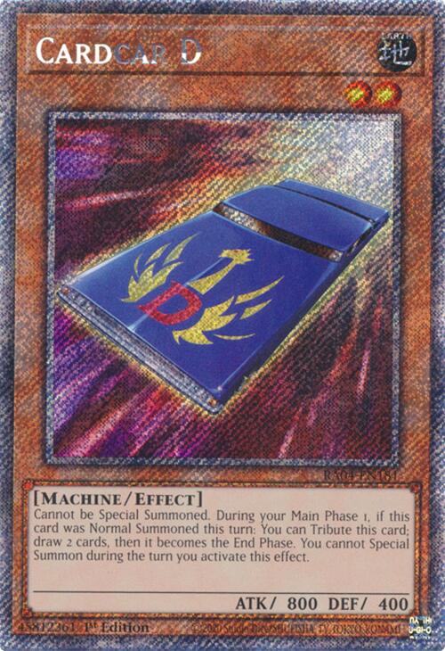 Cardcar D [RA04-EN181] Platinum Secret Rare | Deep Dive Games St. Marys