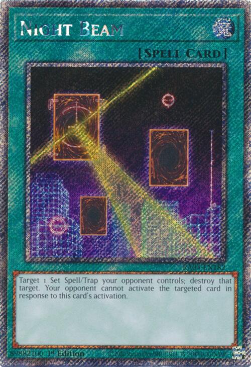 Night Beam [RA04-EN182] Platinum Secret Rare | Deep Dive Games St. Marys