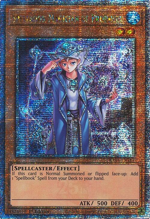 Spellbook Magician of Prophecy [RA04-EN183] Quarter Century Secret Rare | Deep Dive Games St. Marys