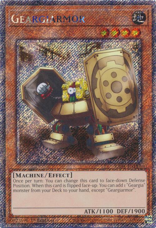 Geargiarmor [RA04-EN187] Platinum Secret Rare | Deep Dive Games St. Marys