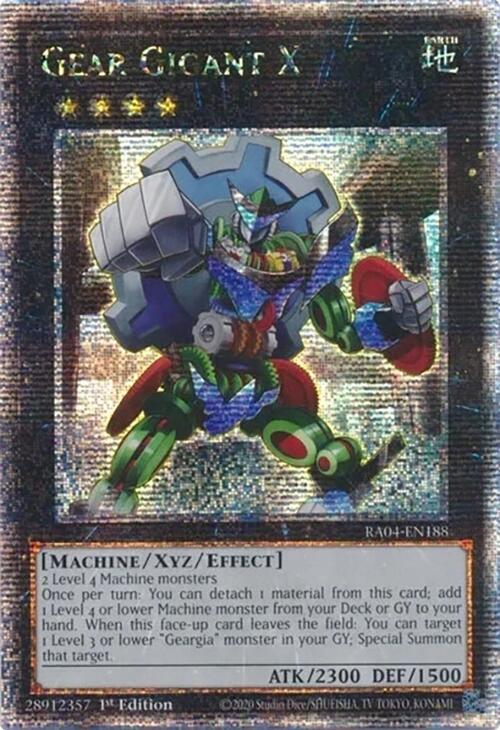 Gear Gigant X [RA04-EN188] Quarter Century Secret Rare | Deep Dive Games St. Marys