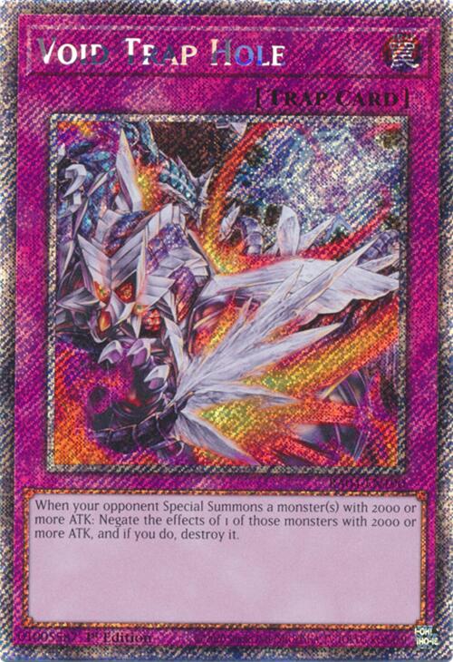 Void Trap Hole [RA04-EN190] Platinum Secret Rare | Deep Dive Games St. Marys