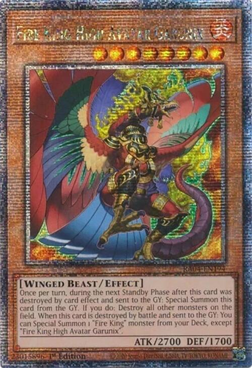 Fire King High Avatar Garunix [RA04-EN194] Quarter Century Secret Rare | Deep Dive Games St. Marys