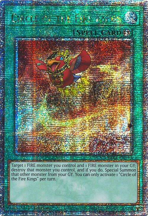 Circle of the Fire Kings [RA04-EN195] Quarter Century Secret Rare | Deep Dive Games St. Marys