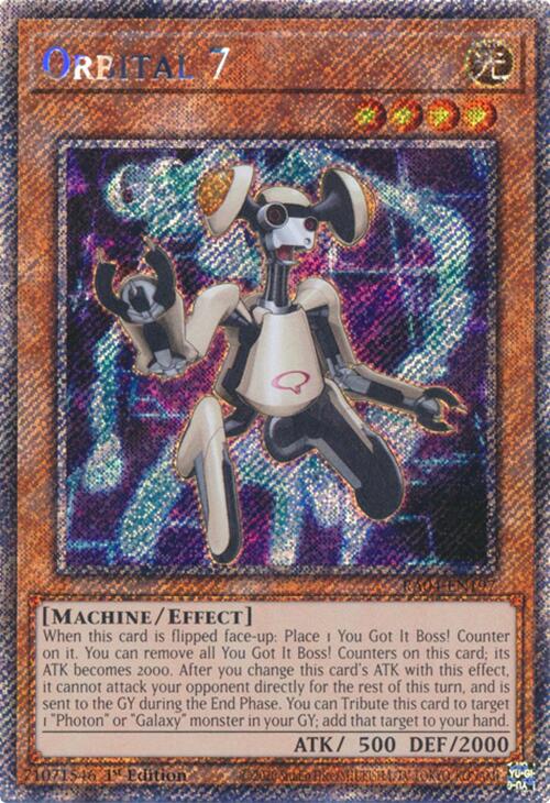 Orbital 7 [RA04-EN197] Platinum Secret Rare | Deep Dive Games St. Marys