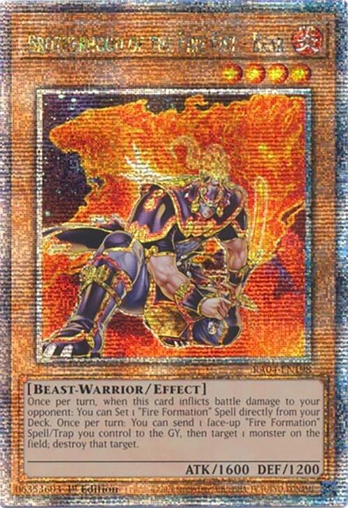 Brotherhood of the Fire Fist - Bear [RA04-EN198] Quarter Century Secret Rare | Deep Dive Games St. Marys