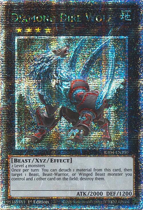 Diamond Dire Wolf [RA04-EN200] Quarter Century Secret Rare | Deep Dive Games St. Marys