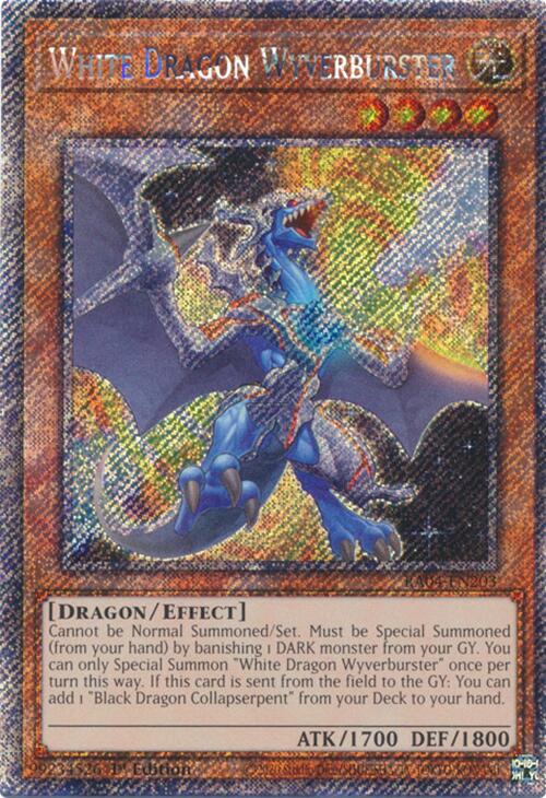White Dragon Wyverburster [RA04-EN203] Platinum Secret Rare | Deep Dive Games St. Marys