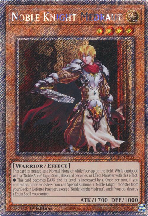 Noble Knight Medraut [RA04-EN205] Platinum Secret Rare | Deep Dive Games St. Marys