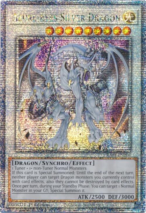 Azure-Eyes Silver Dragon [RA04-EN208] Quarter Century Secret Rare | Deep Dive Games St. Marys