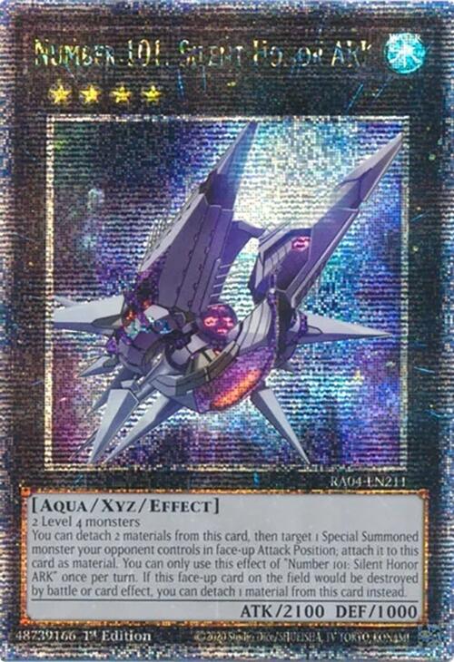 Number 101: Silent Honor ARK [RA04-EN211] Quarter Century Secret Rare | Deep Dive Games St. Marys