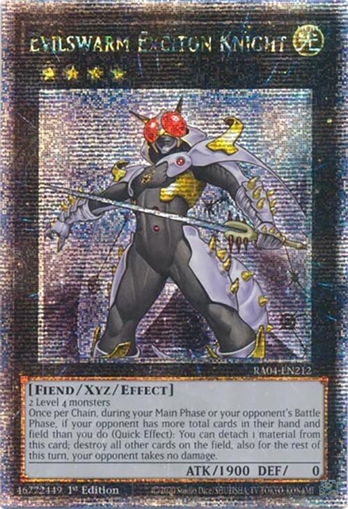 Evilswarm Exciton Knight [RA04-EN212] Quarter Century Secret Rare | Deep Dive Games St. Marys
