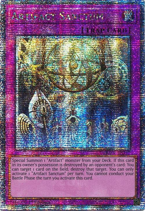 Artifact Sanctum [RA04-EN217] Quarter Century Secret Rare | Deep Dive Games St. Marys