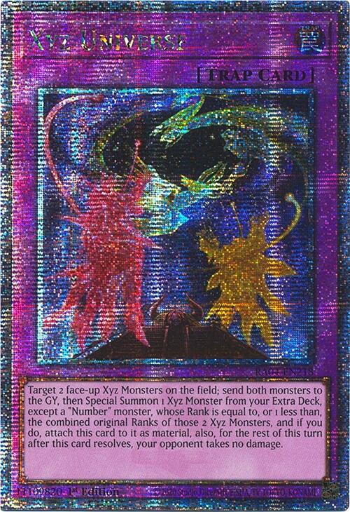 Xyz Universe [RA04-EN218] Quarter Century Secret Rare | Deep Dive Games St. Marys