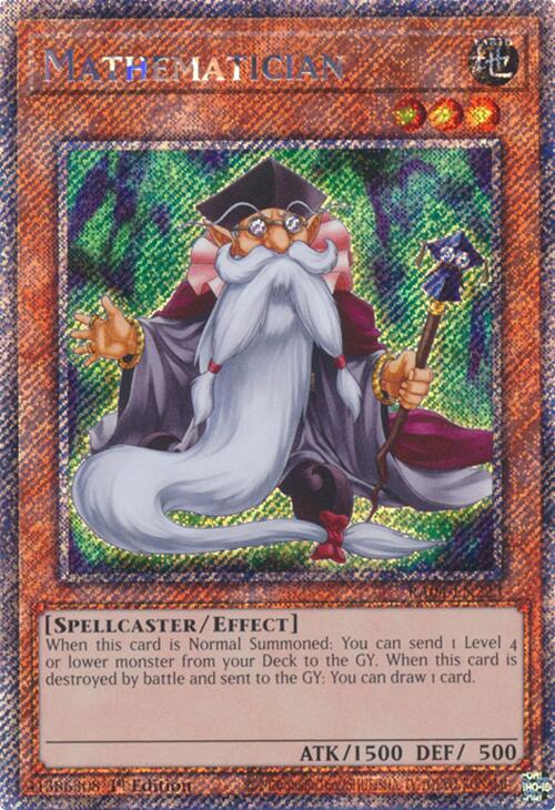 Mathematician [RA04-EN223] Platinum Secret Rare | Deep Dive Games St. Marys