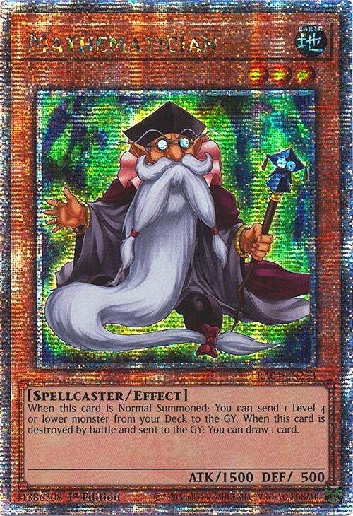 Mathematician [RA04-EN223] Quarter Century Secret Rare | Deep Dive Games St. Marys
