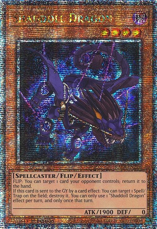 Shaddoll Dragon [RA04-EN228] Quarter Century Secret Rare | Deep Dive Games St. Marys