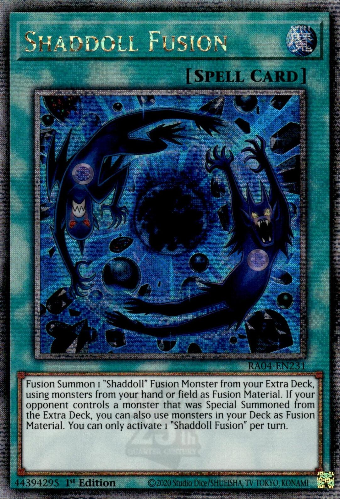 Shaddoll Fusion [RA04-EN231] Quarter Century Secret Rare | Deep Dive Games St. Marys