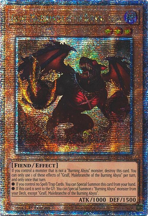 Graff, Malebranche of the Burning Abyss [RA04-EN234] Quarter Century Secret Rare | Deep Dive Games St. Marys