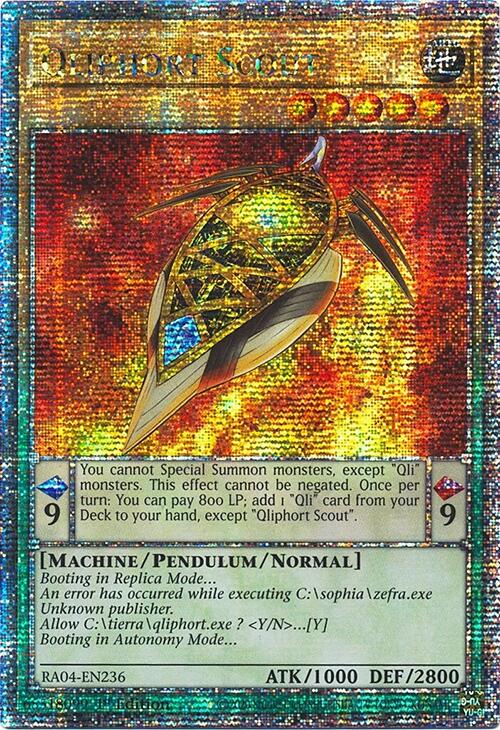 Qliphort Scout [RA04-EN236] Quarter Century Secret Rare | Deep Dive Games St. Marys