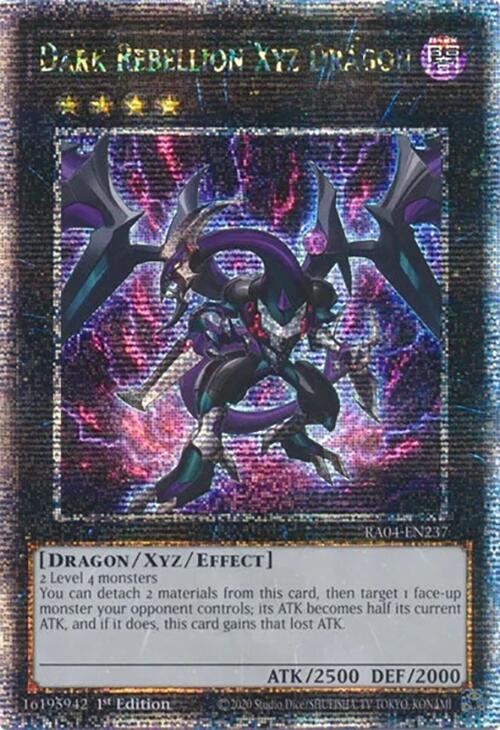 Dark Rebellion Xyz Dragon [RA04-EN237] Quarter Century Secret Rare | Deep Dive Games St. Marys