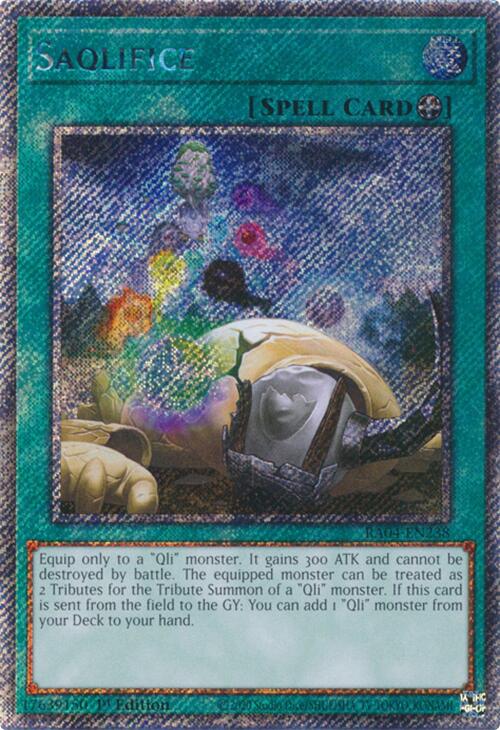 Saqlifice [RA04-EN238] Platinum Secret Rare | Deep Dive Games St. Marys