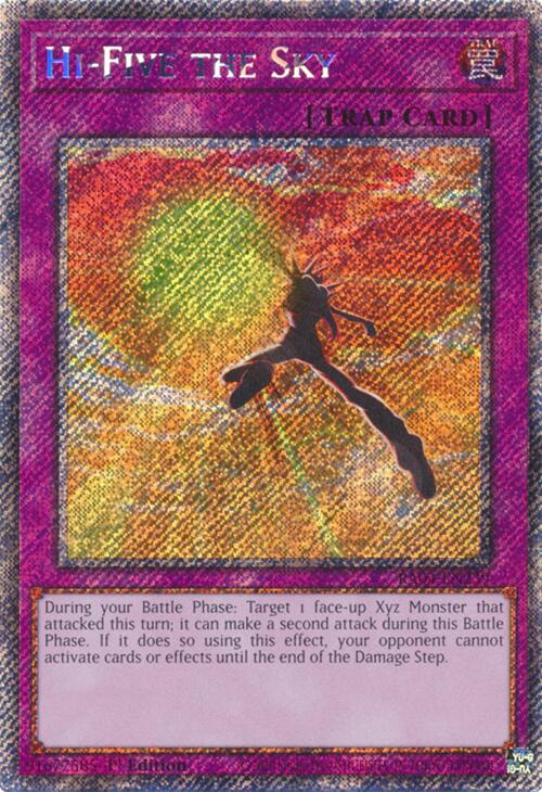 Hi-Five the Sky [RA04-EN239] Platinum Secret Rare | Deep Dive Games St. Marys