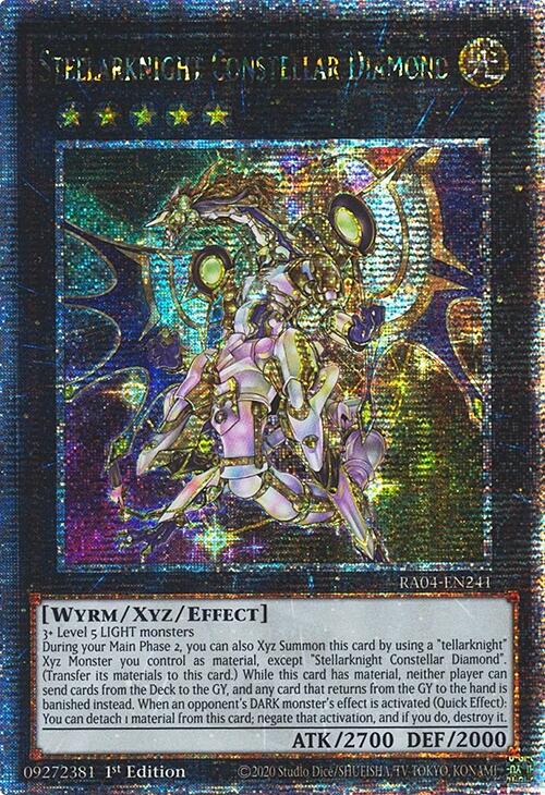 Stellarknight Constellar Diamond [RA04-EN241] Quarter Century Secret Rare | Deep Dive Games St. Marys