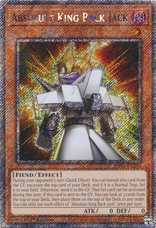 Absolute King Back Jack [RA04-EN244] Platinum Secret Rare | Deep Dive Games St. Marys