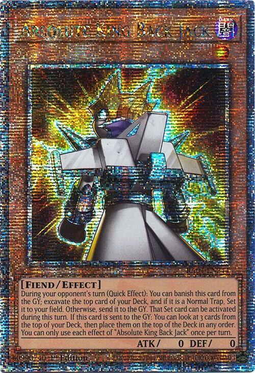Absolute King Back Jack [RA04-EN244] Quarter Century Secret Rare | Deep Dive Games St. Marys