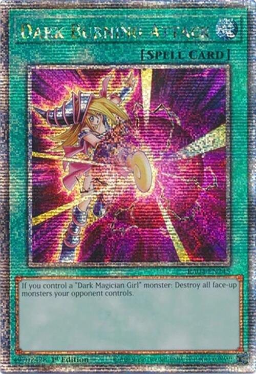Dark Burning Attack [RA04-EN245] Quarter Century Secret Rare | Deep Dive Games St. Marys