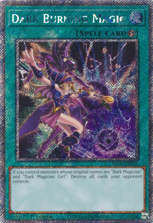Dark Burning Magic [RA04-EN246] Platinum Secret Rare | Deep Dive Games St. Marys