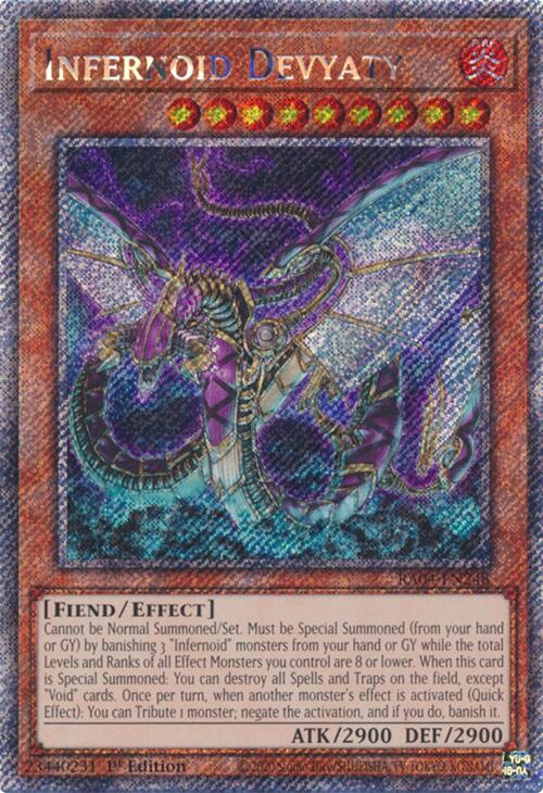 Infernoid Devyaty [RA04-EN248] Platinum Secret Rare | Deep Dive Games St. Marys
