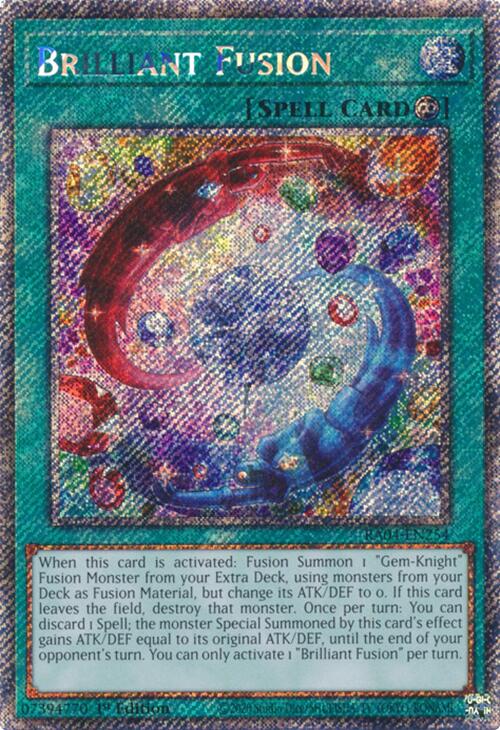 Brilliant Fusion [RA04-EN254] Platinum Secret Rare | Deep Dive Games St. Marys