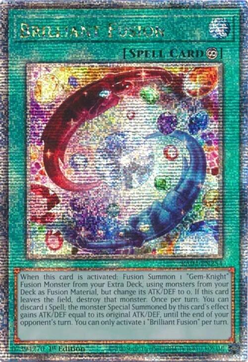 Brilliant Fusion [RA04-EN254] Quarter Century Secret Rare | Deep Dive Games St. Marys