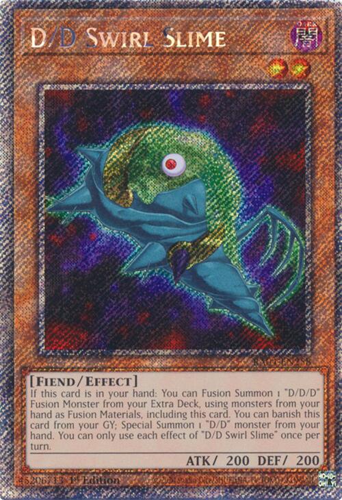 D/D Swirl Slime [RA04-EN258] Platinum Secret Rare | Deep Dive Games St. Marys