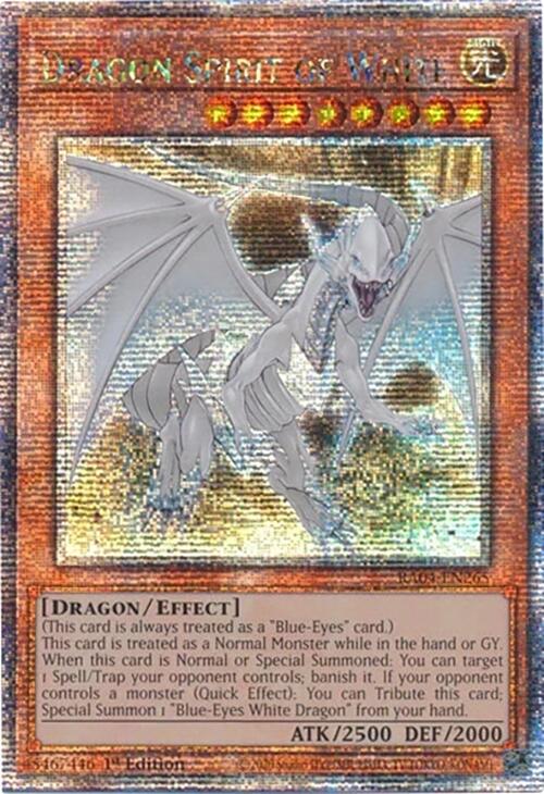 Dragon Spirit of White [RA04-EN265] Quarter Century Secret Rare | Deep Dive Games St. Marys