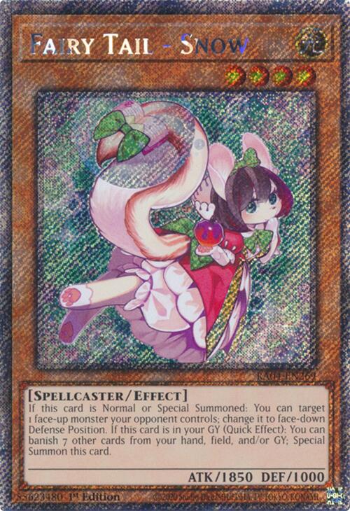 Fairy Tail - Snow [RA04-EN269] Platinum Secret Rare | Deep Dive Games St. Marys