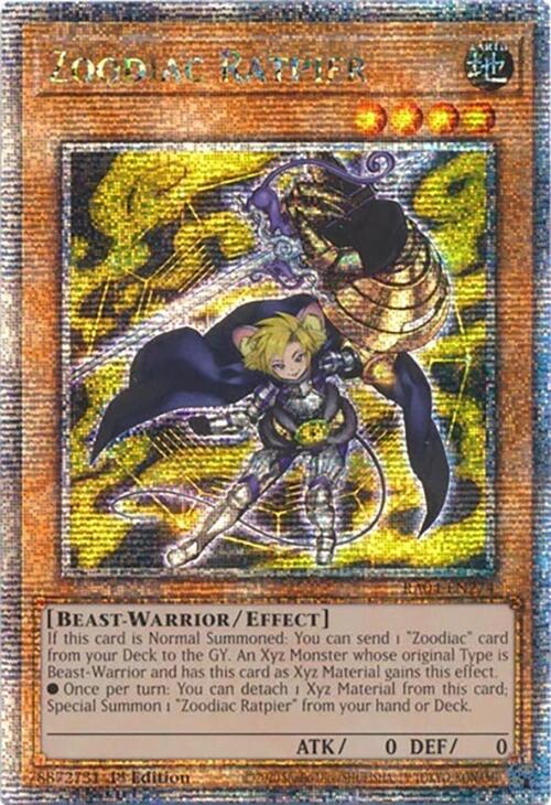Zoodiac Ratpier [RA04-EN274] Quarter Century Secret Rare | Deep Dive Games St. Marys