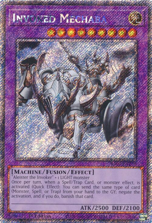 Invoked Mechaba [RA04-EN279] Platinum Secret Rare | Deep Dive Games St. Marys