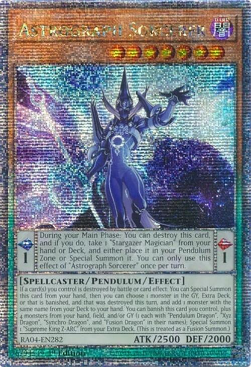 Astrograph Sorcerer [RA04-EN282] Quarter Century Secret Rare | Deep Dive Games St. Marys